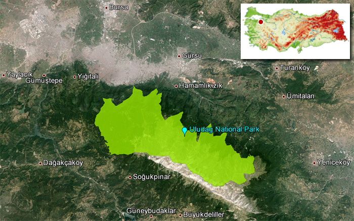 Uludag_National_Park_Map